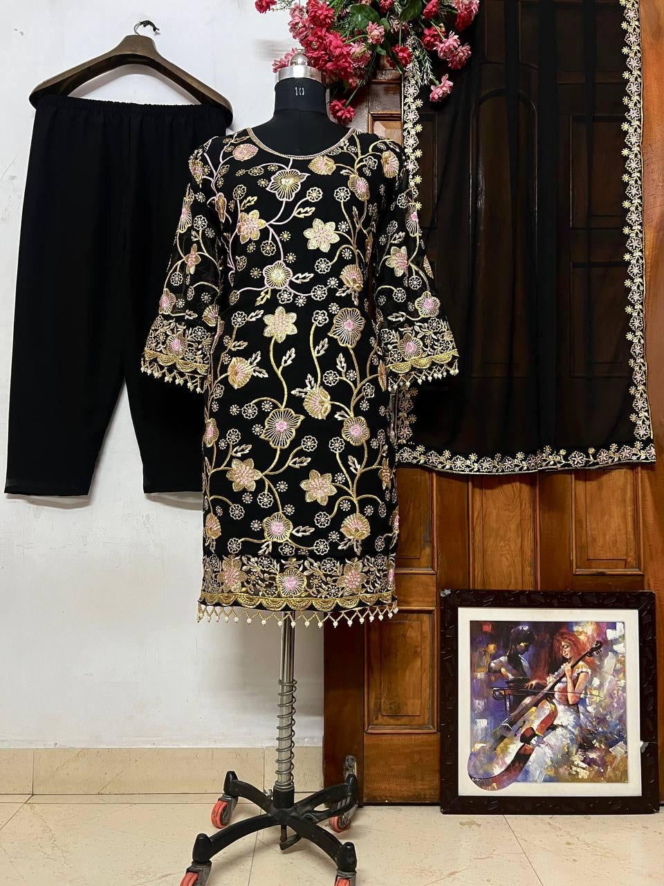 Kurti palazzo fit