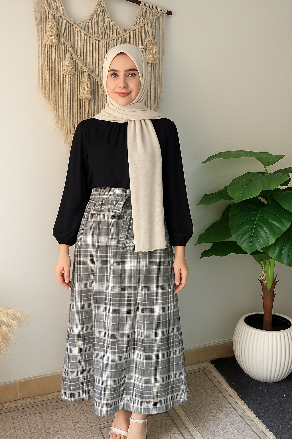 Top and skirt