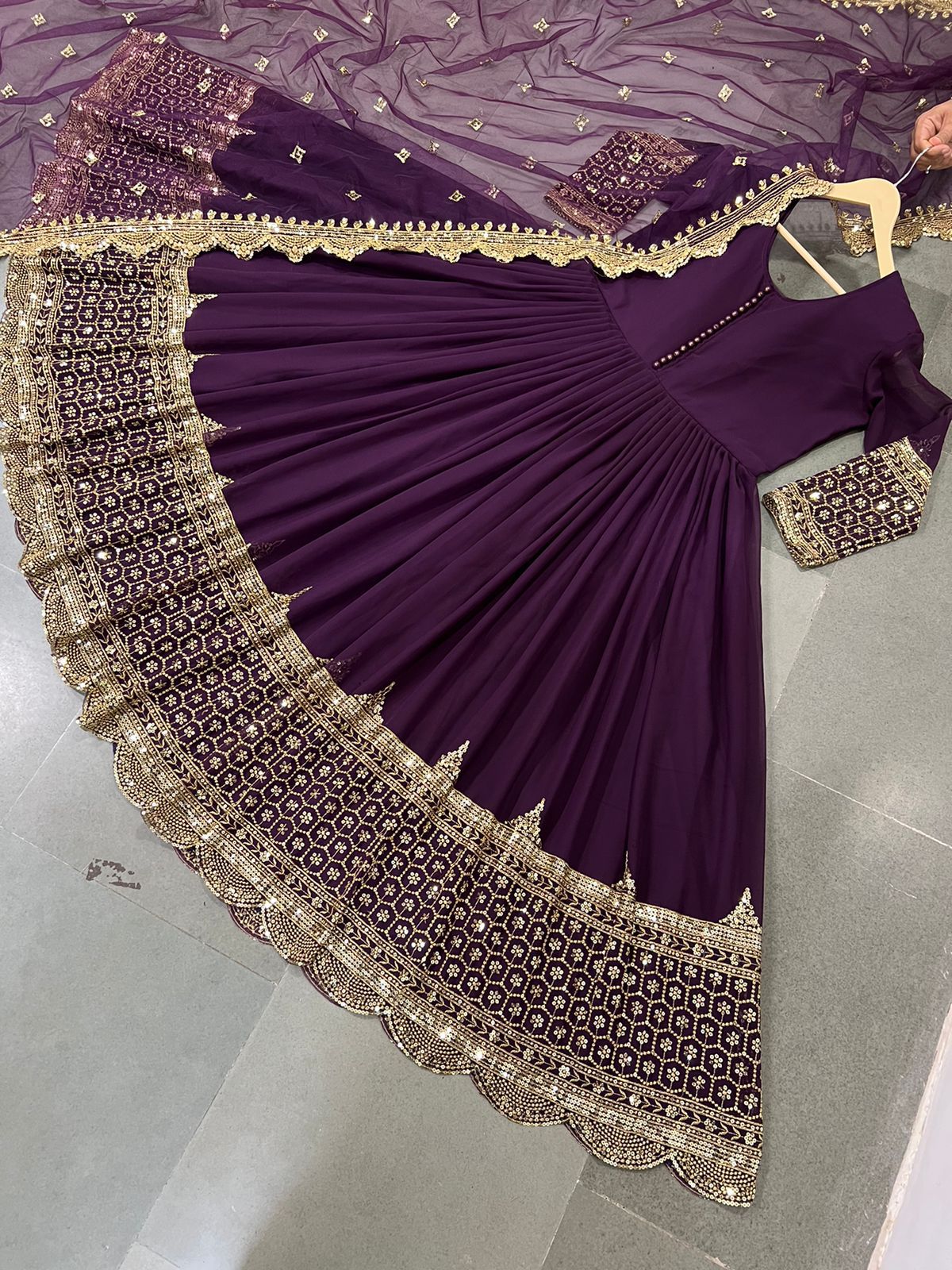 Designer party wear gown