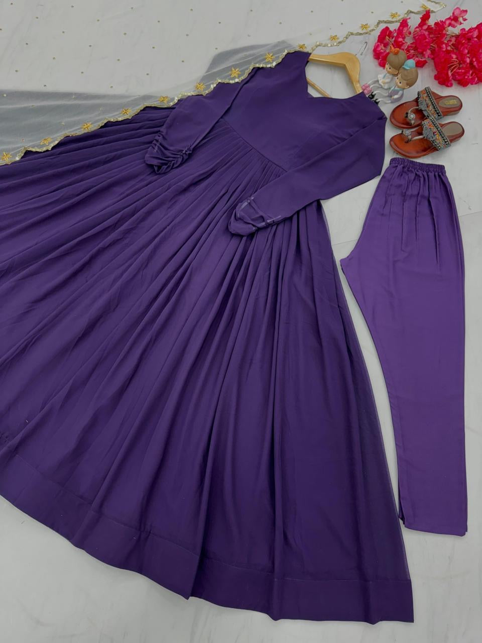 Premium designer lavender gown