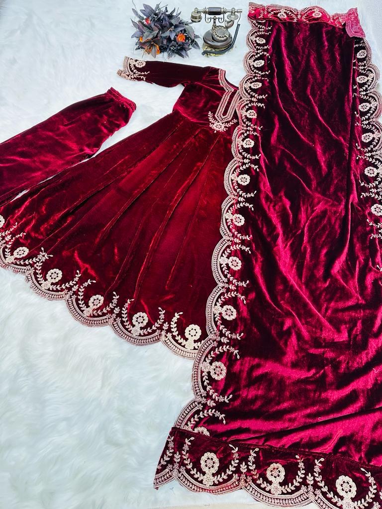 Velvet gown