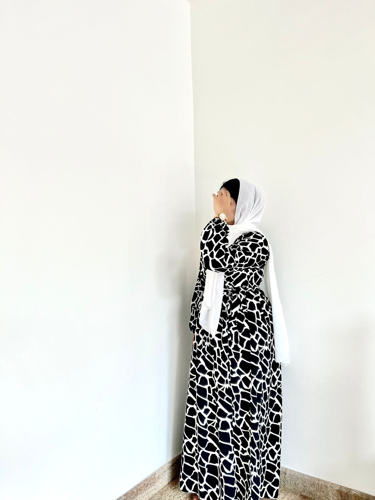 Digital print gown