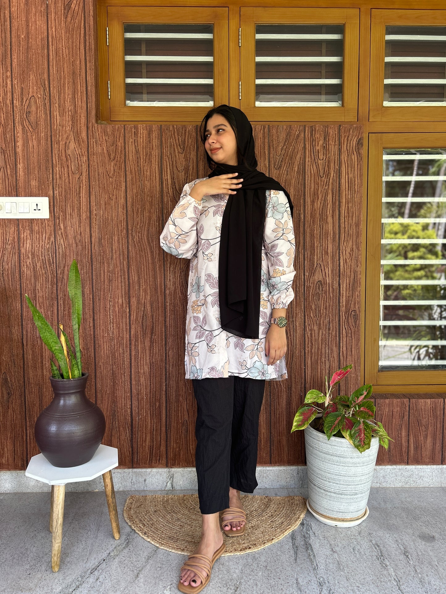 Imported modesty top