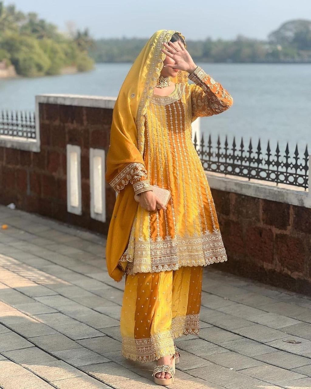 EMBROIDERY SHARARA