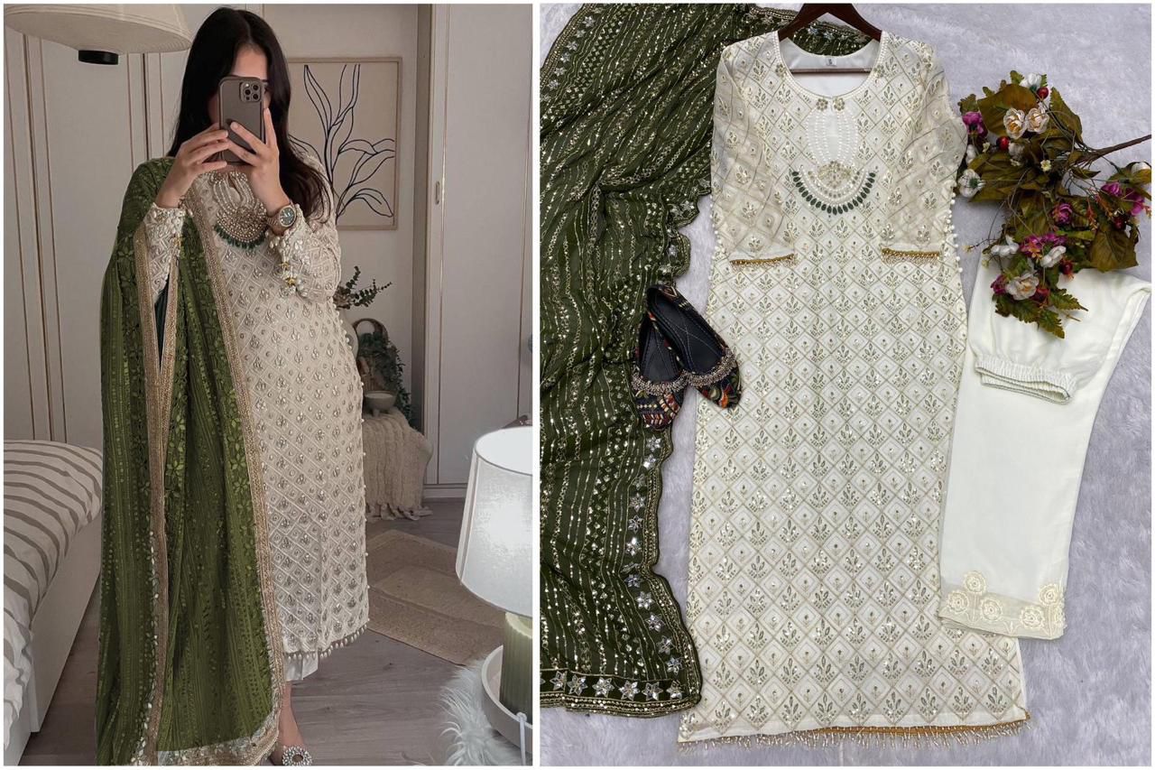 Sequence embroidered suite