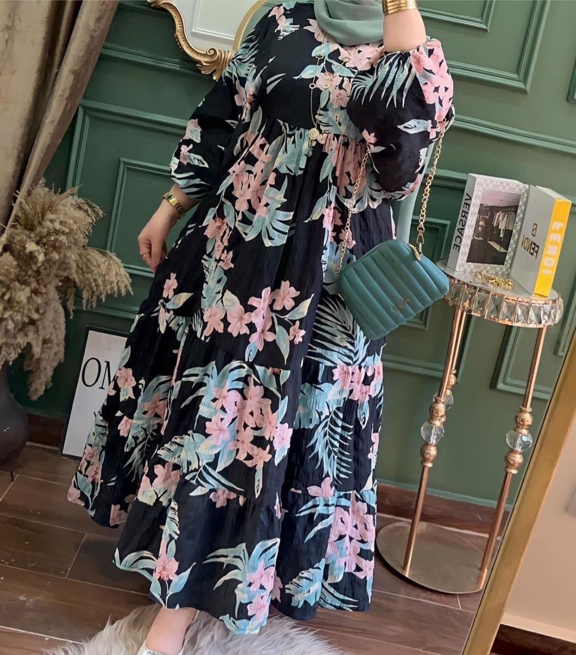 Modesty floral gown