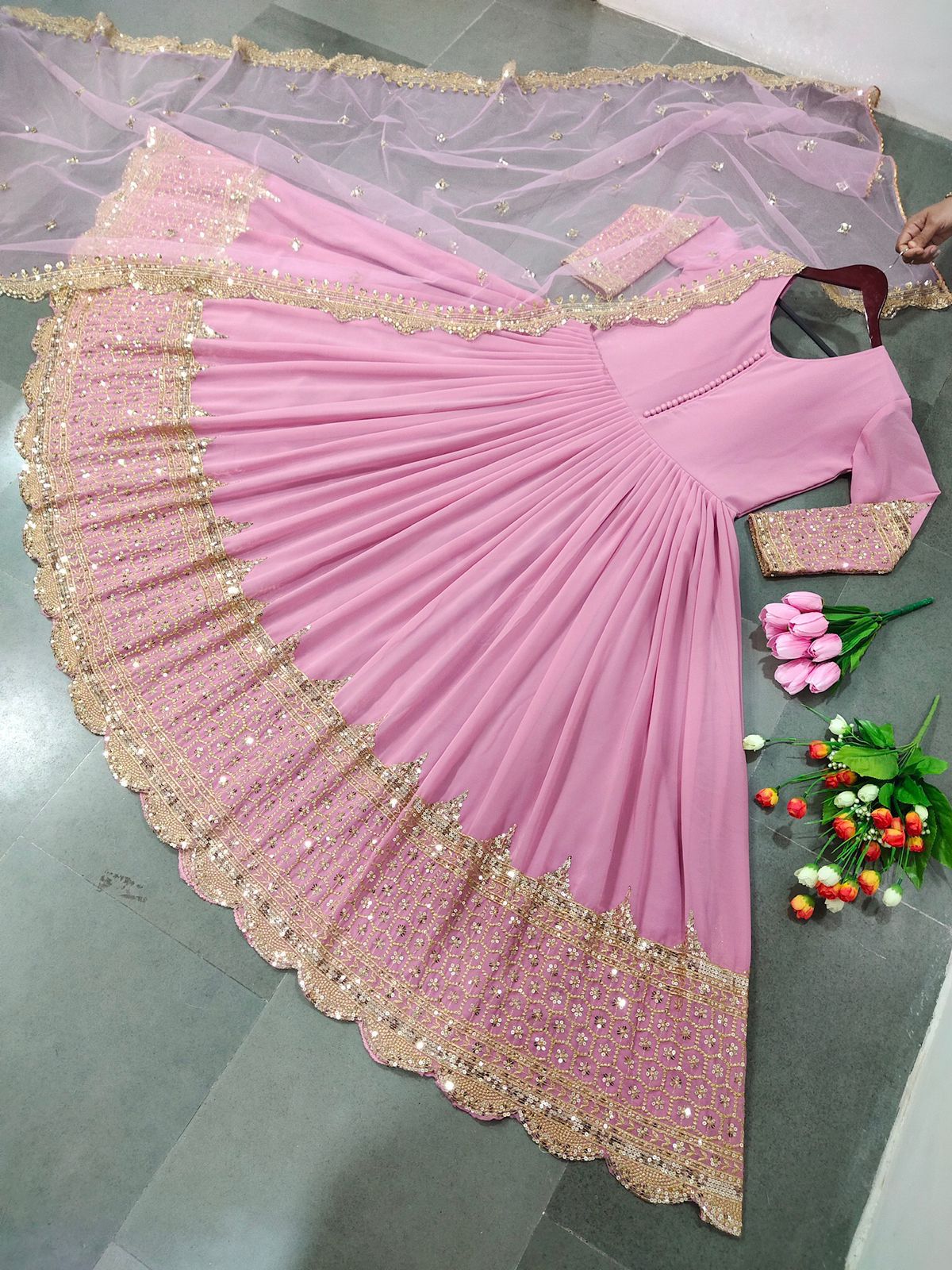 Designer party wear gown