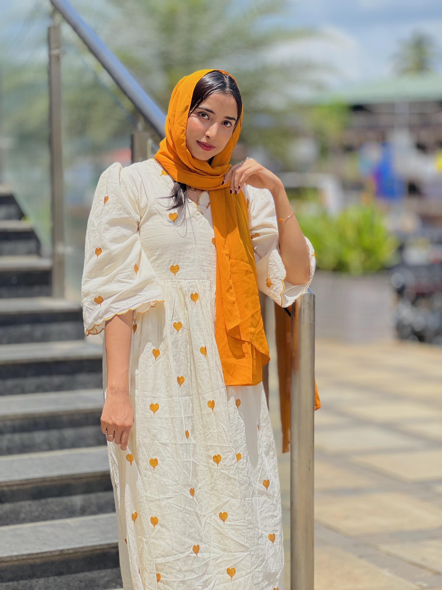 Cora cotton gown
