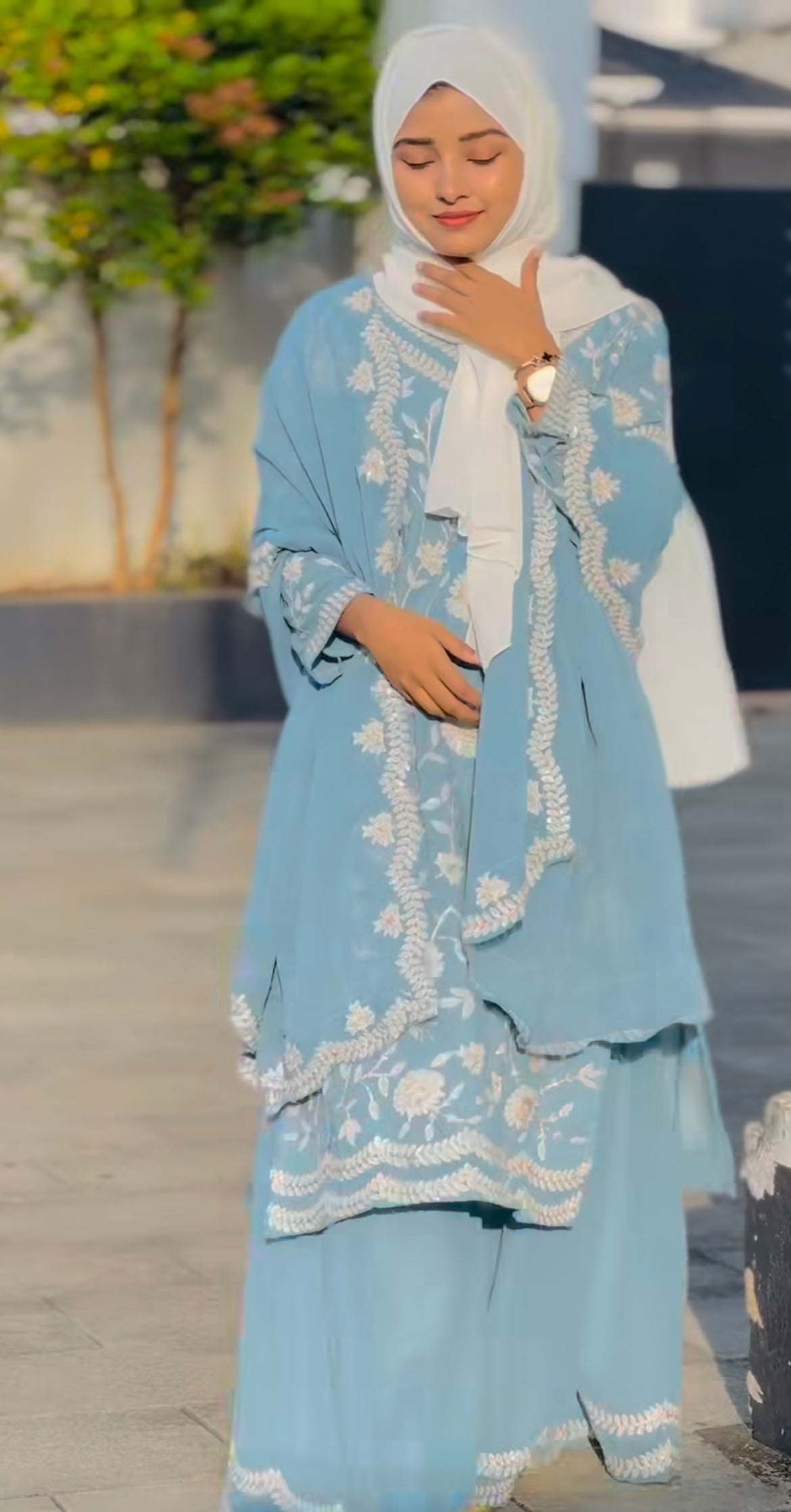 Faux georgette designer suite