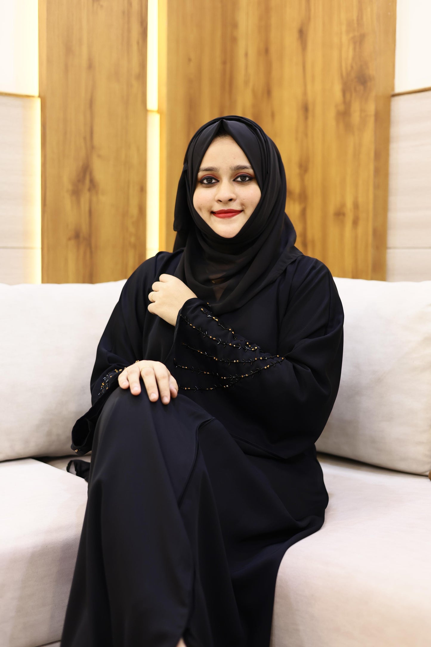 Simple handwork abaya