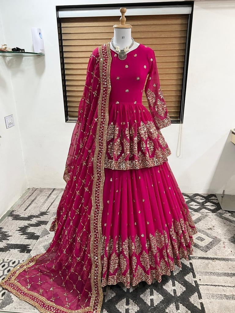 Embroidery lehenga