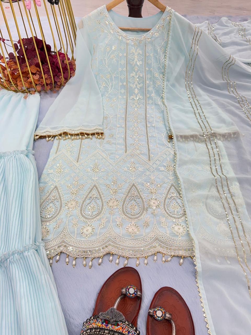 Designer sharara set