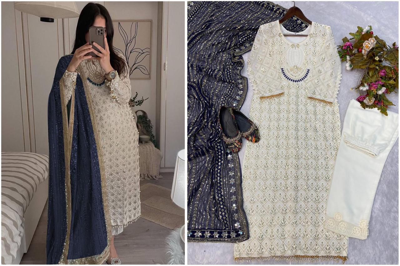 Sequence embroidered suite