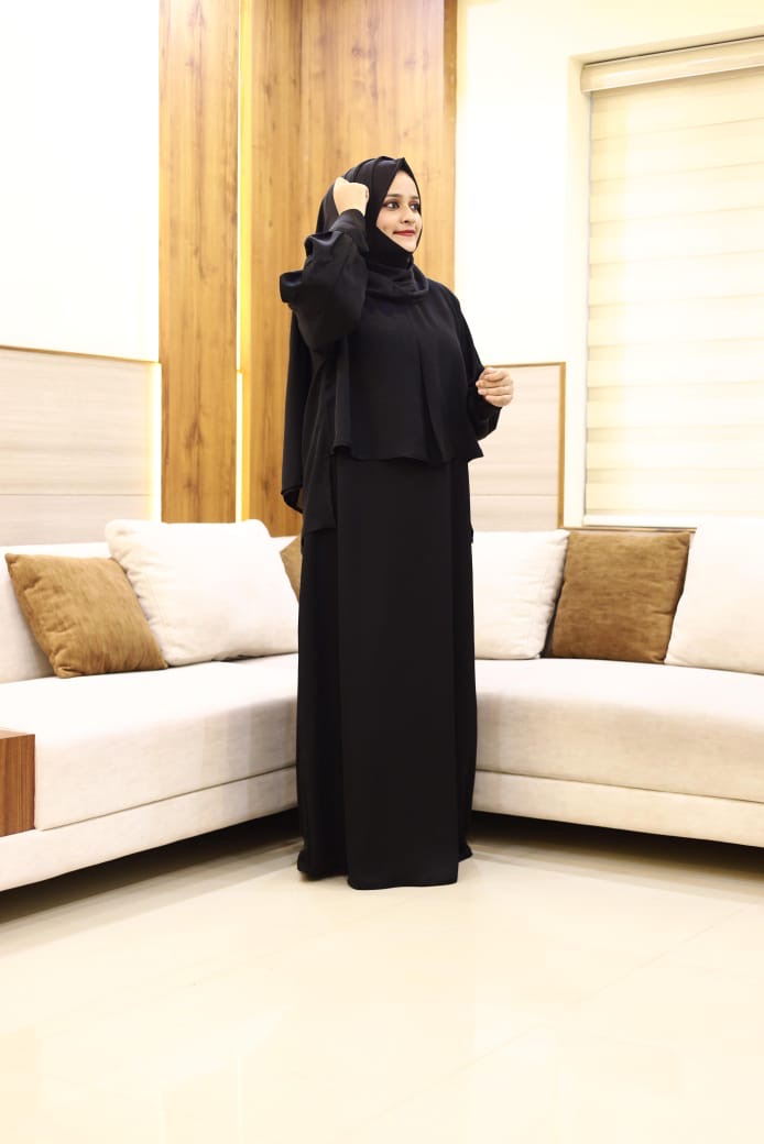 Stylish abaya and outer shirt