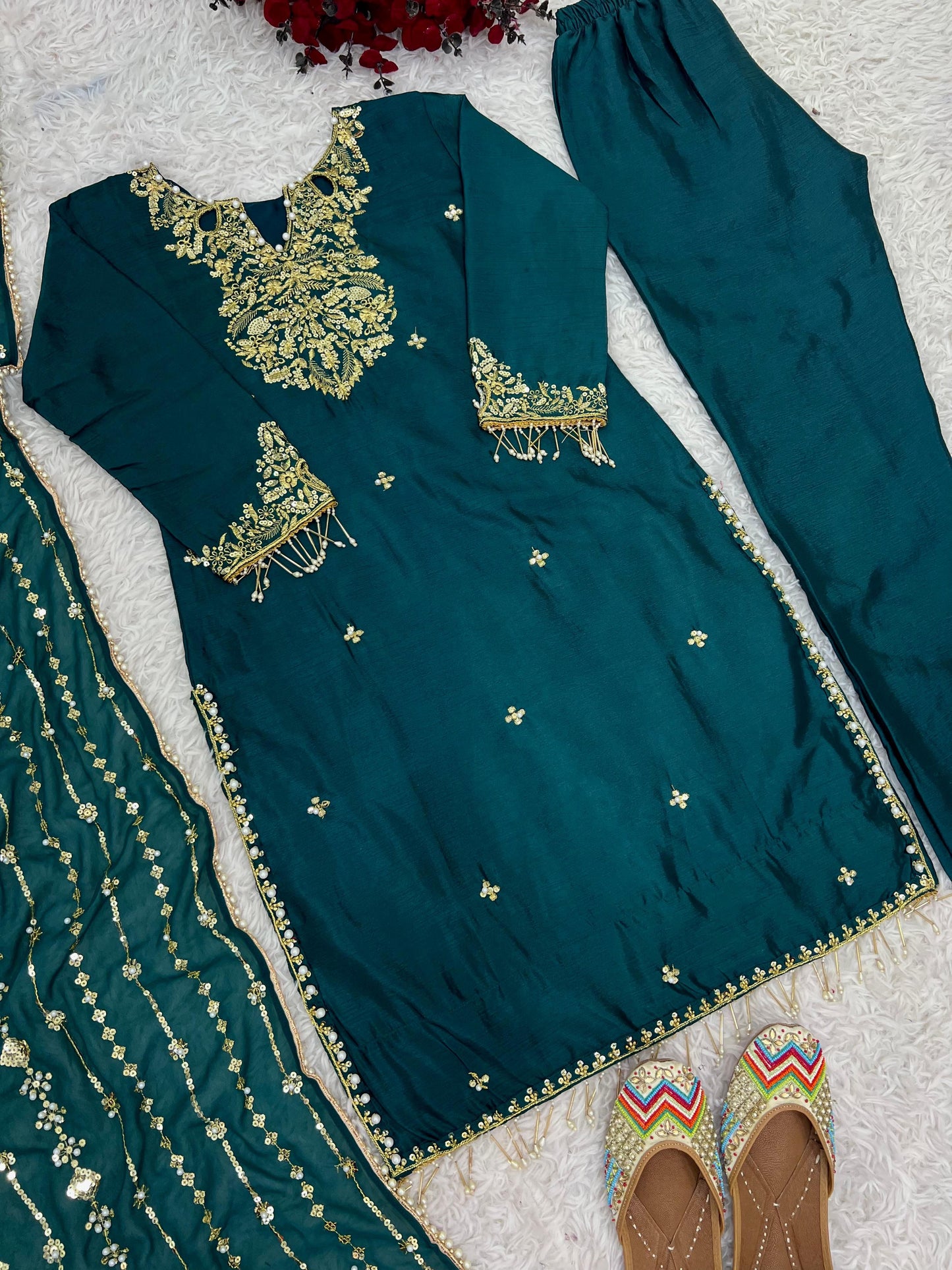 Embroidered Sequence Suit