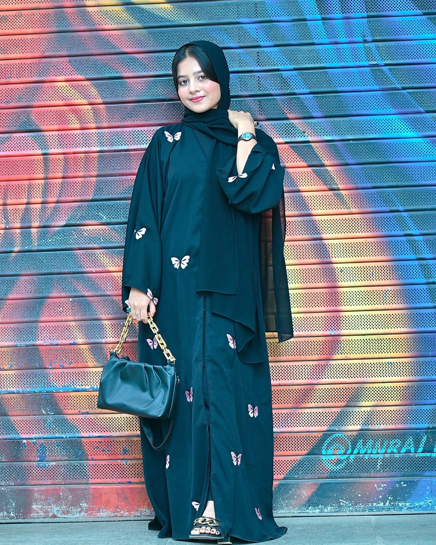 Embroidered abaya