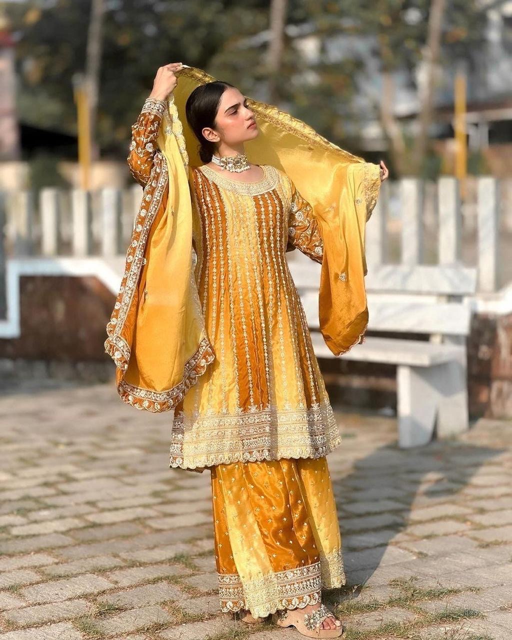 EMBROIDERY SHARARA