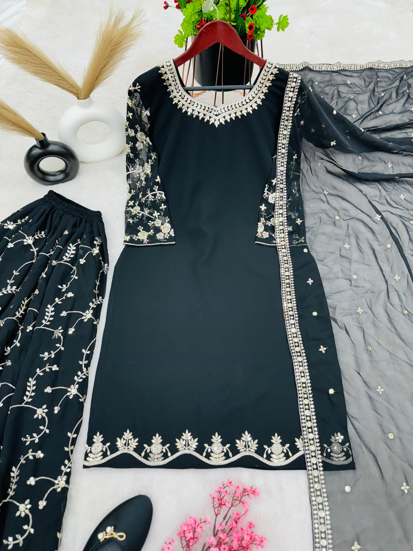 Party wear top palazzo