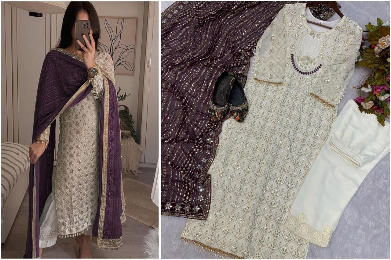 Sequence embroidered suite
