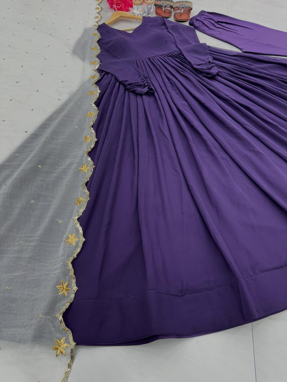Premium designer lavender gown