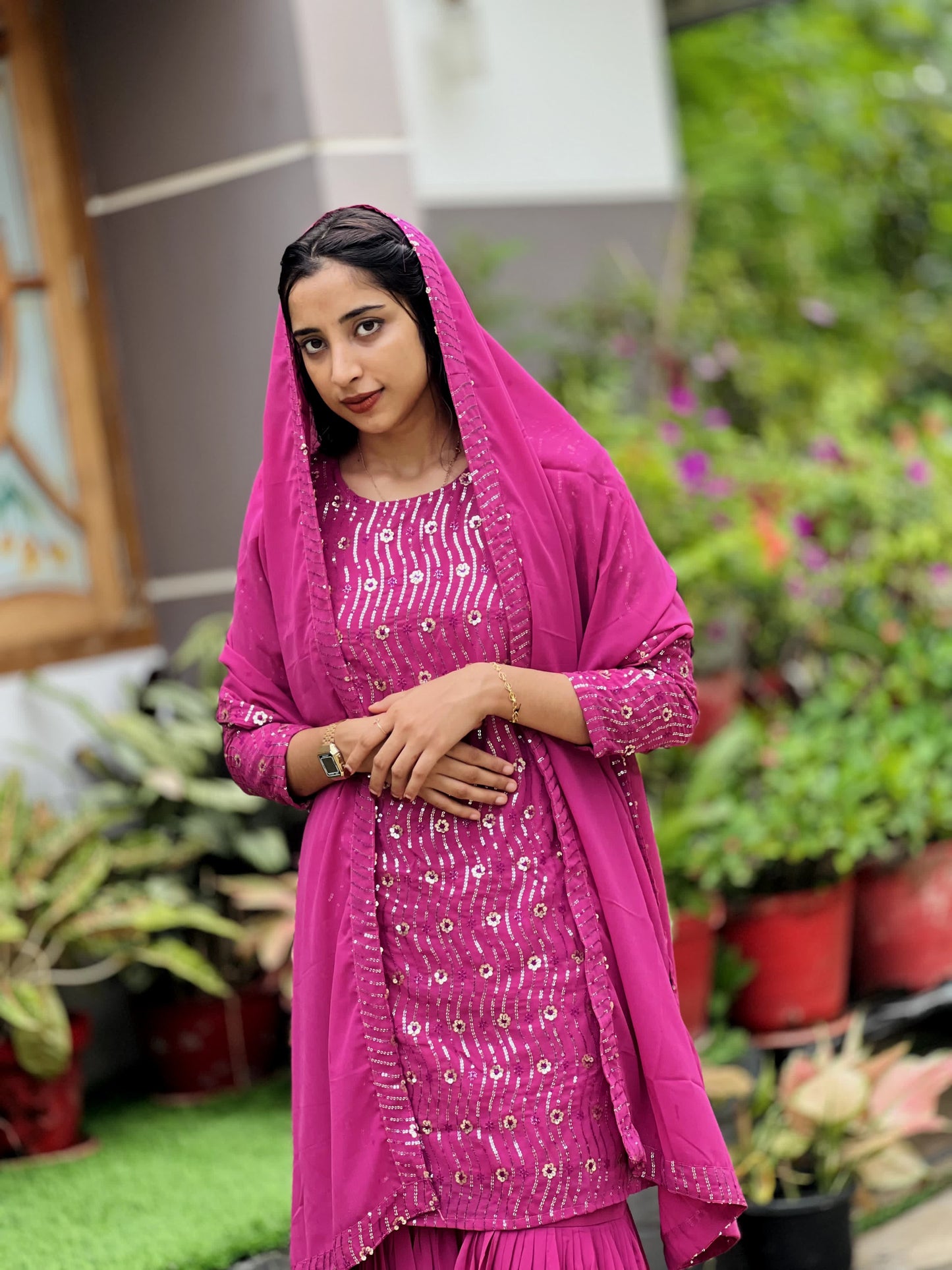 Partywear sharara set