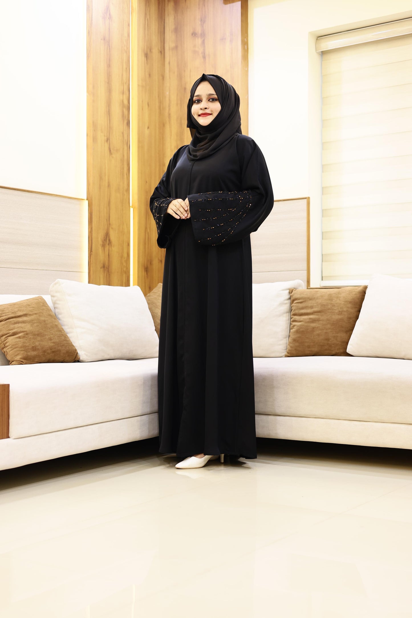 Simple handwork abaya