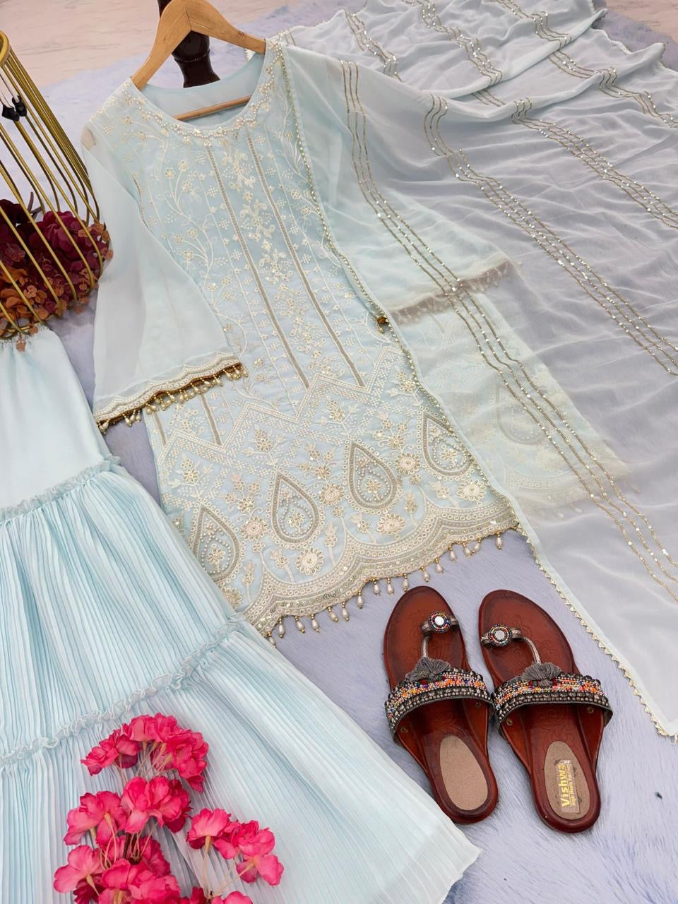 Designer sharara set