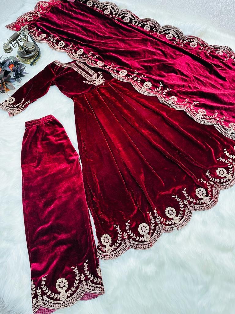 Velvet gown