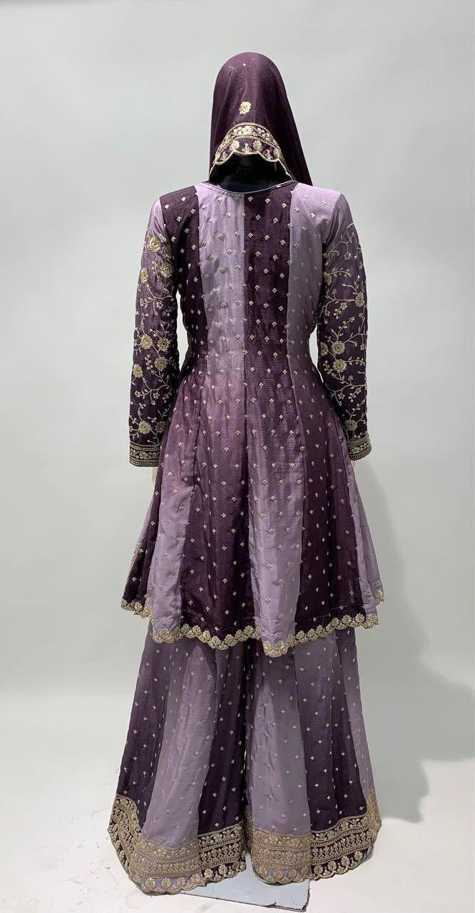 EMBROIDERY SHARARA