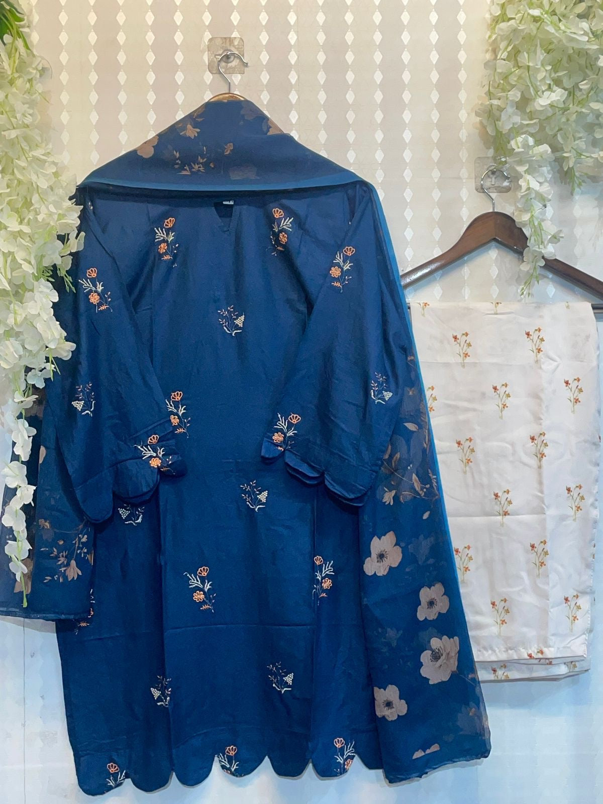 Embroidered kurti and palazzo