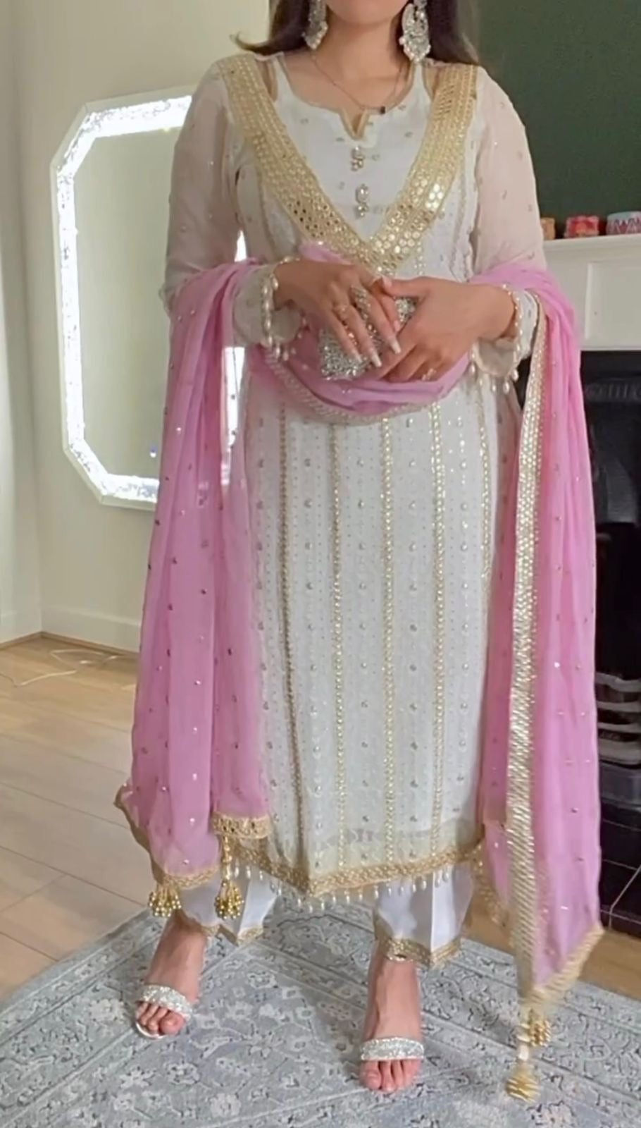 Fancy white designer suite