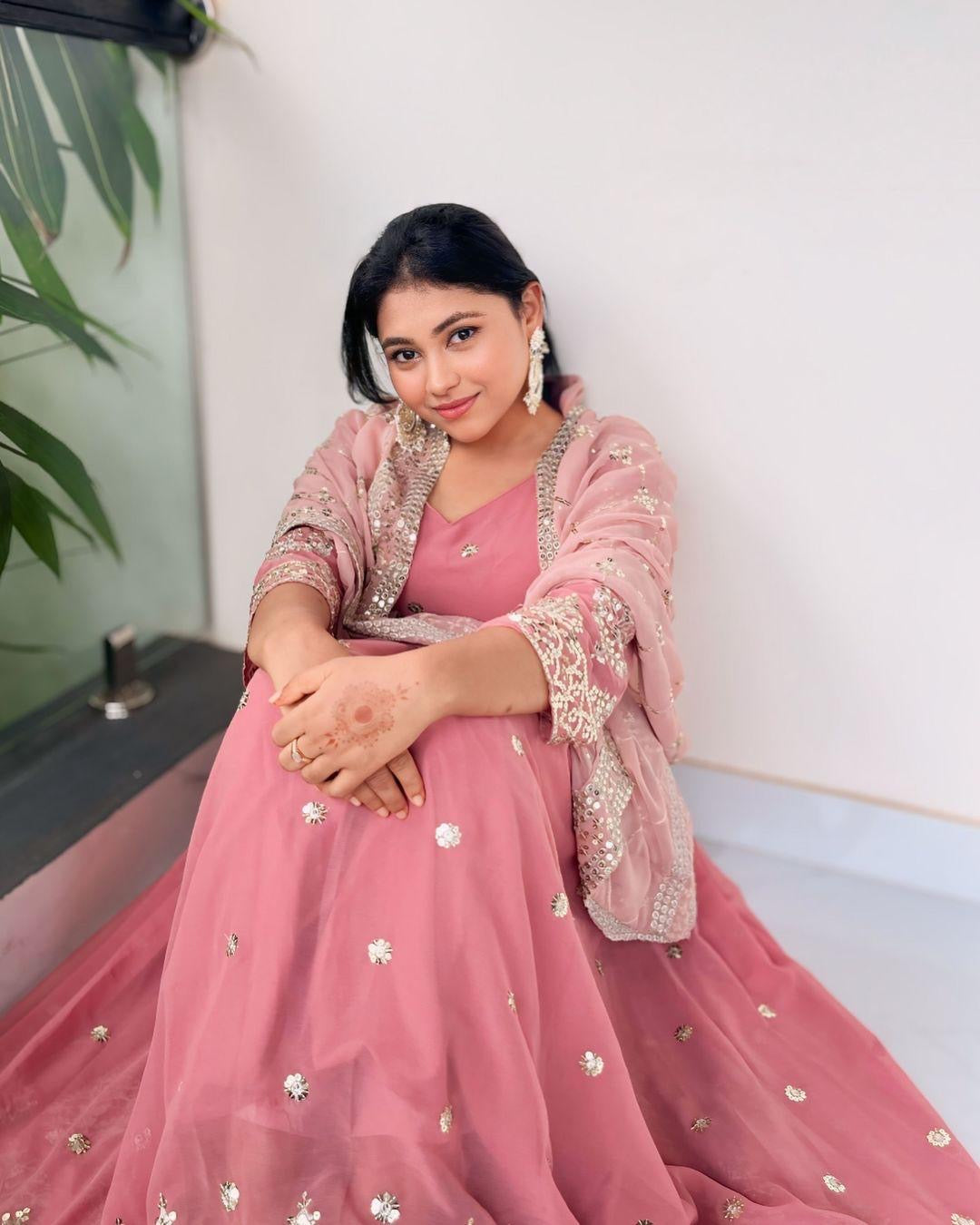 Embroidered sequence party wear