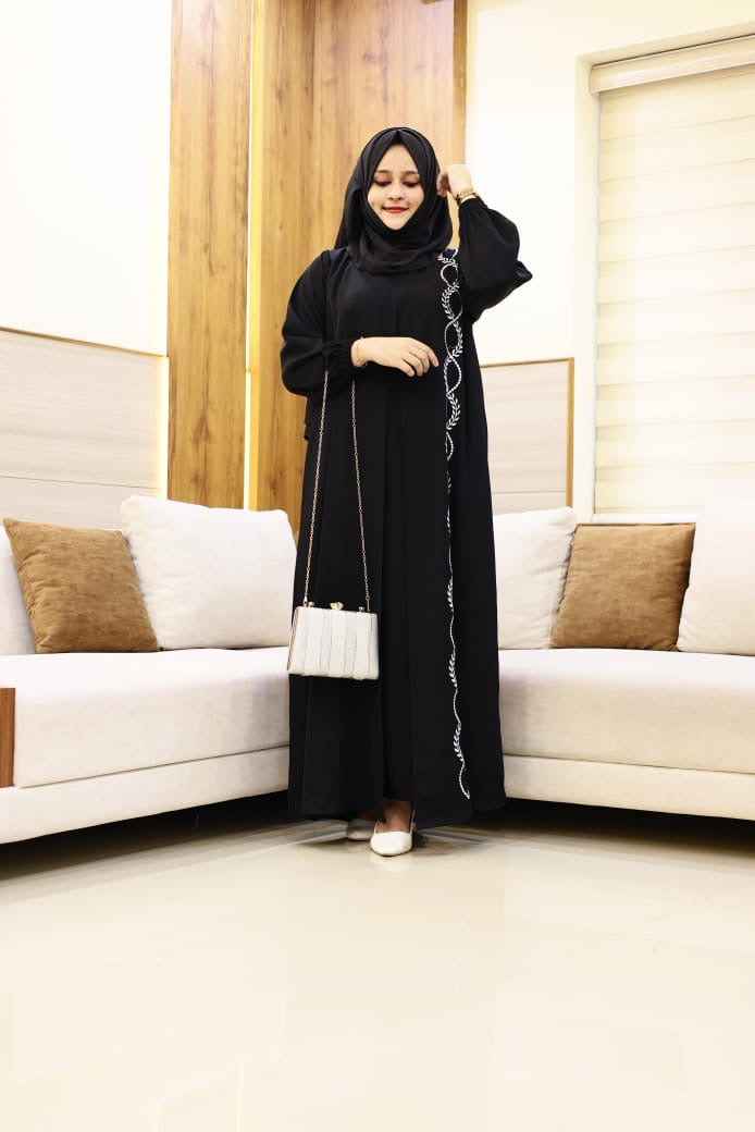 Embroidered abaya