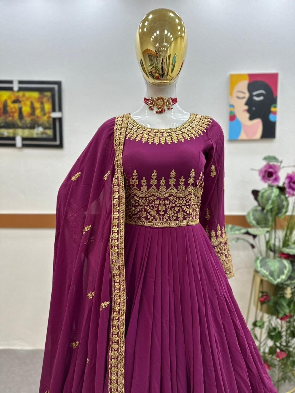 Designer gown