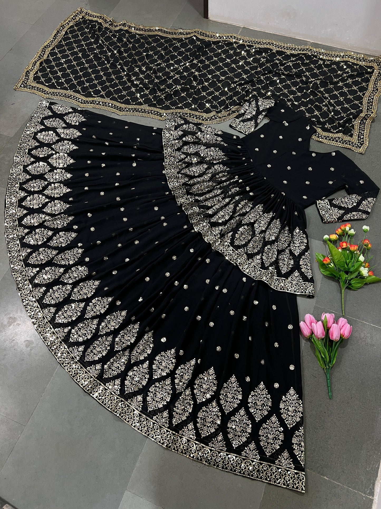 Embroidery Gown