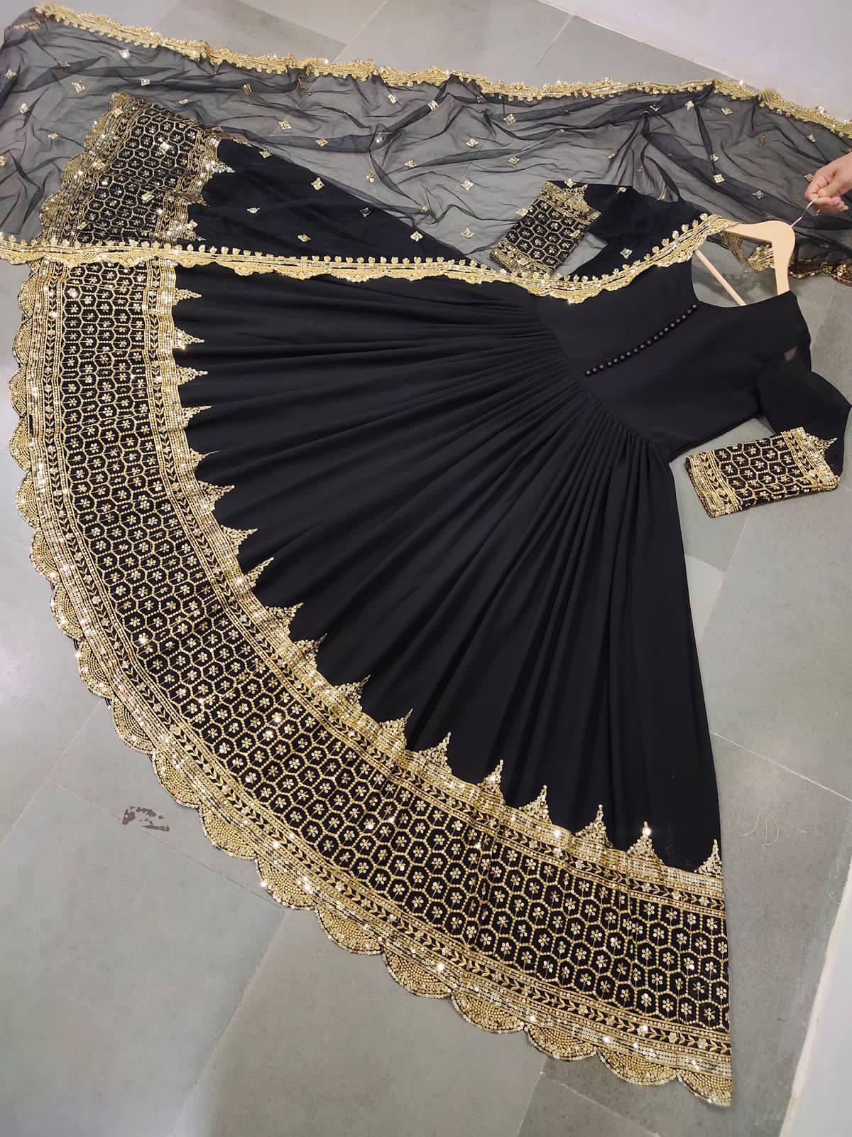 Designer party wear gown