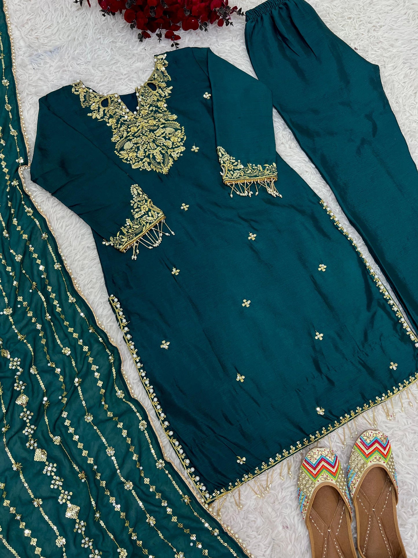 Embroidered Sequence Suit