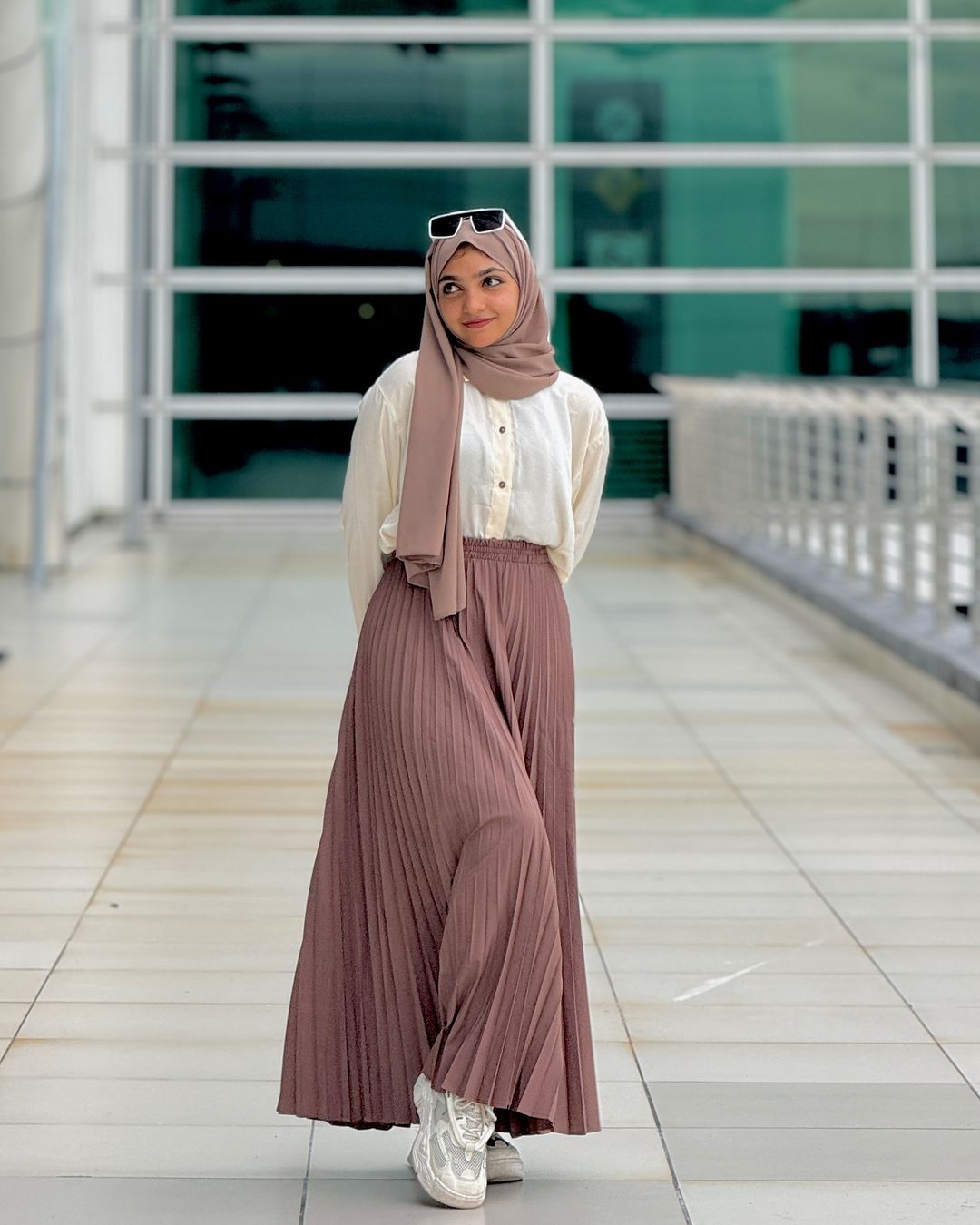 Pleated skirt and top