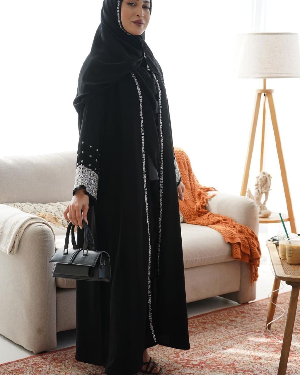 Heavy handwork abaya