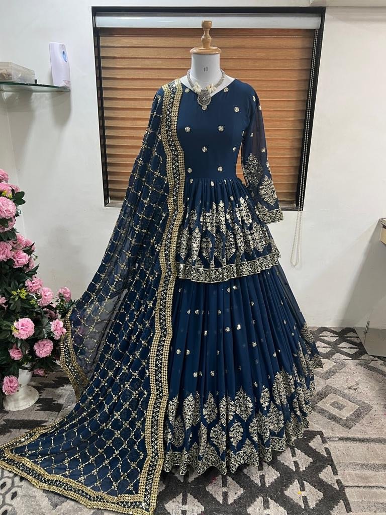 Embroidery lehenga