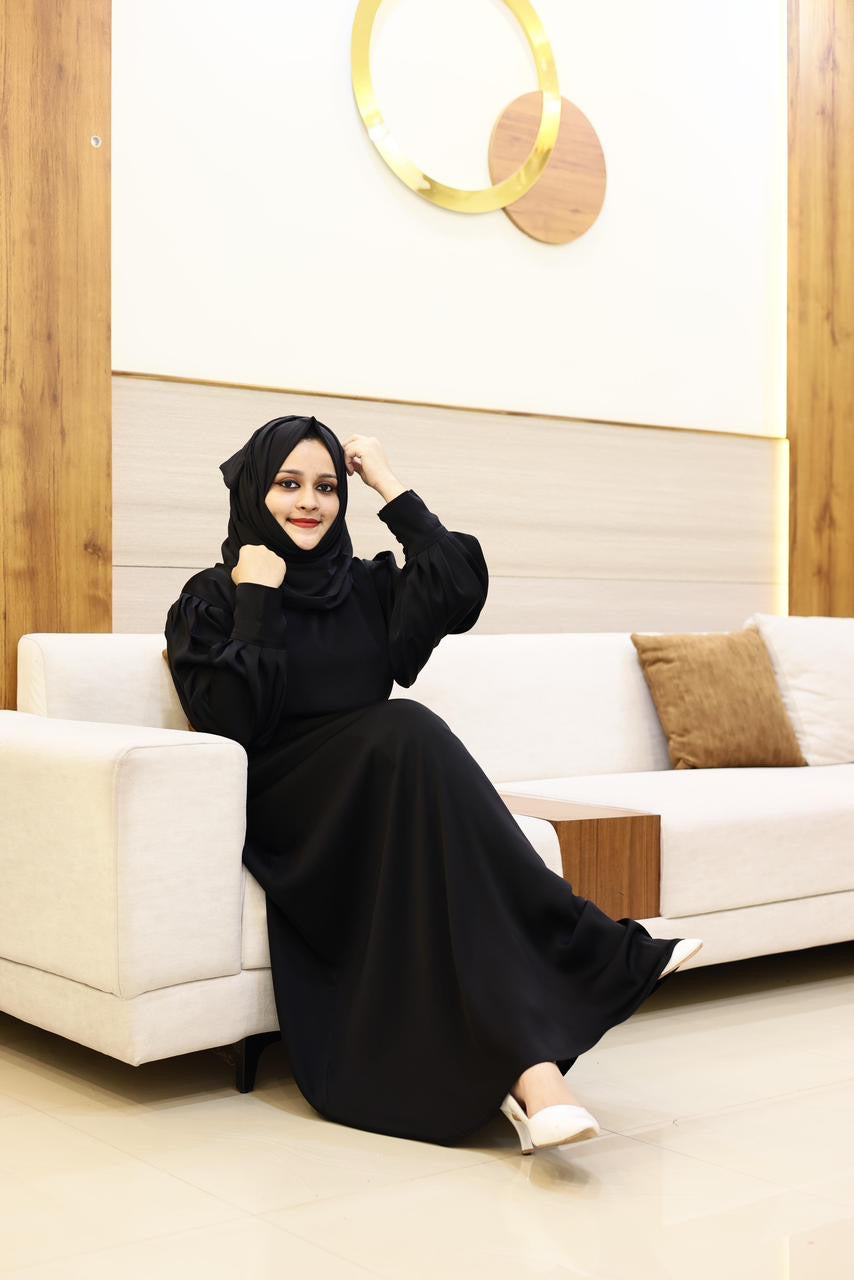 Simple tie abaya