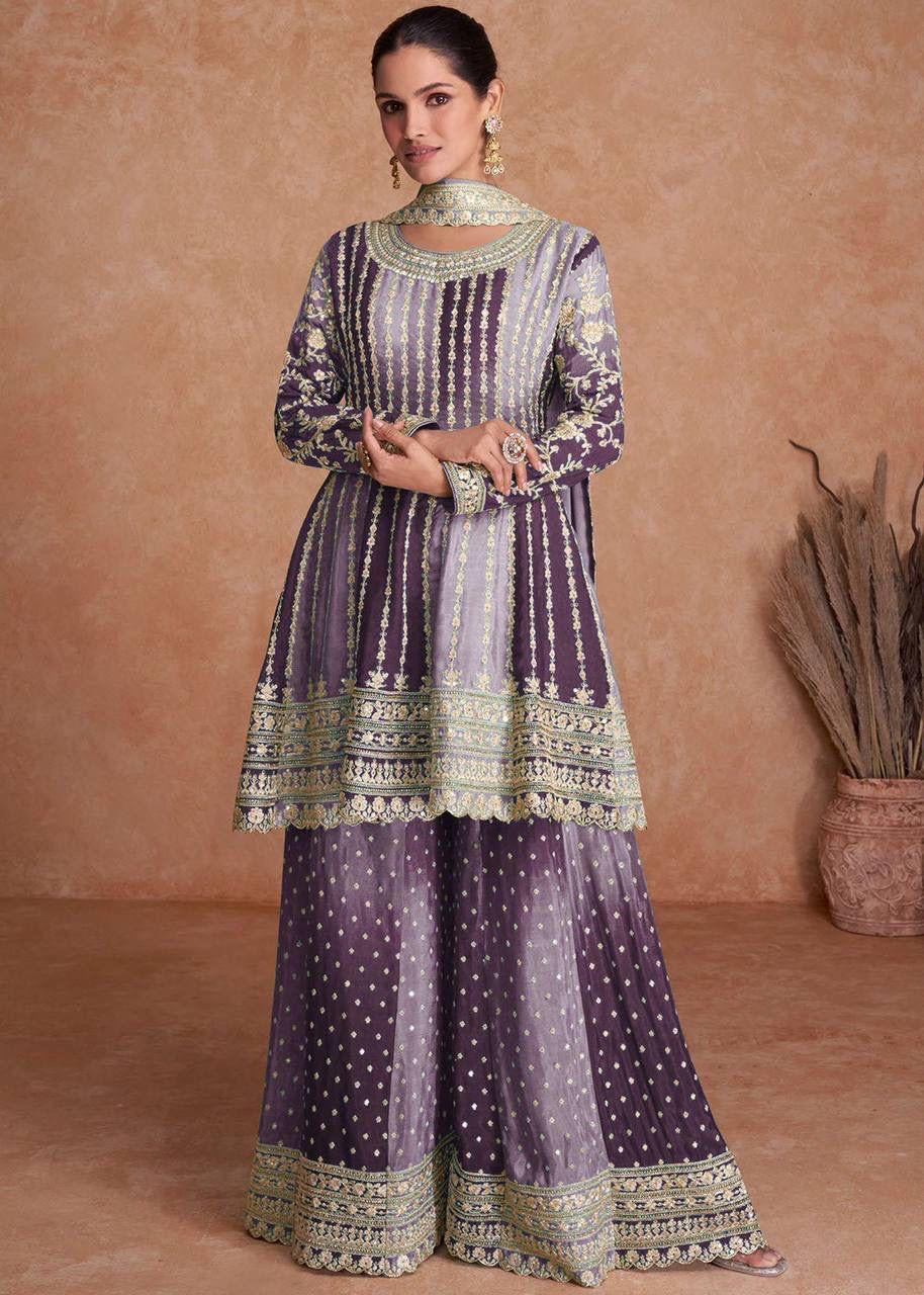 EMBROIDERY SHARARA