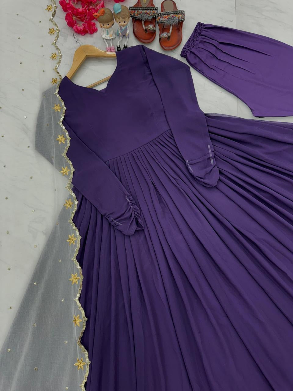 Premium designer lavender gown