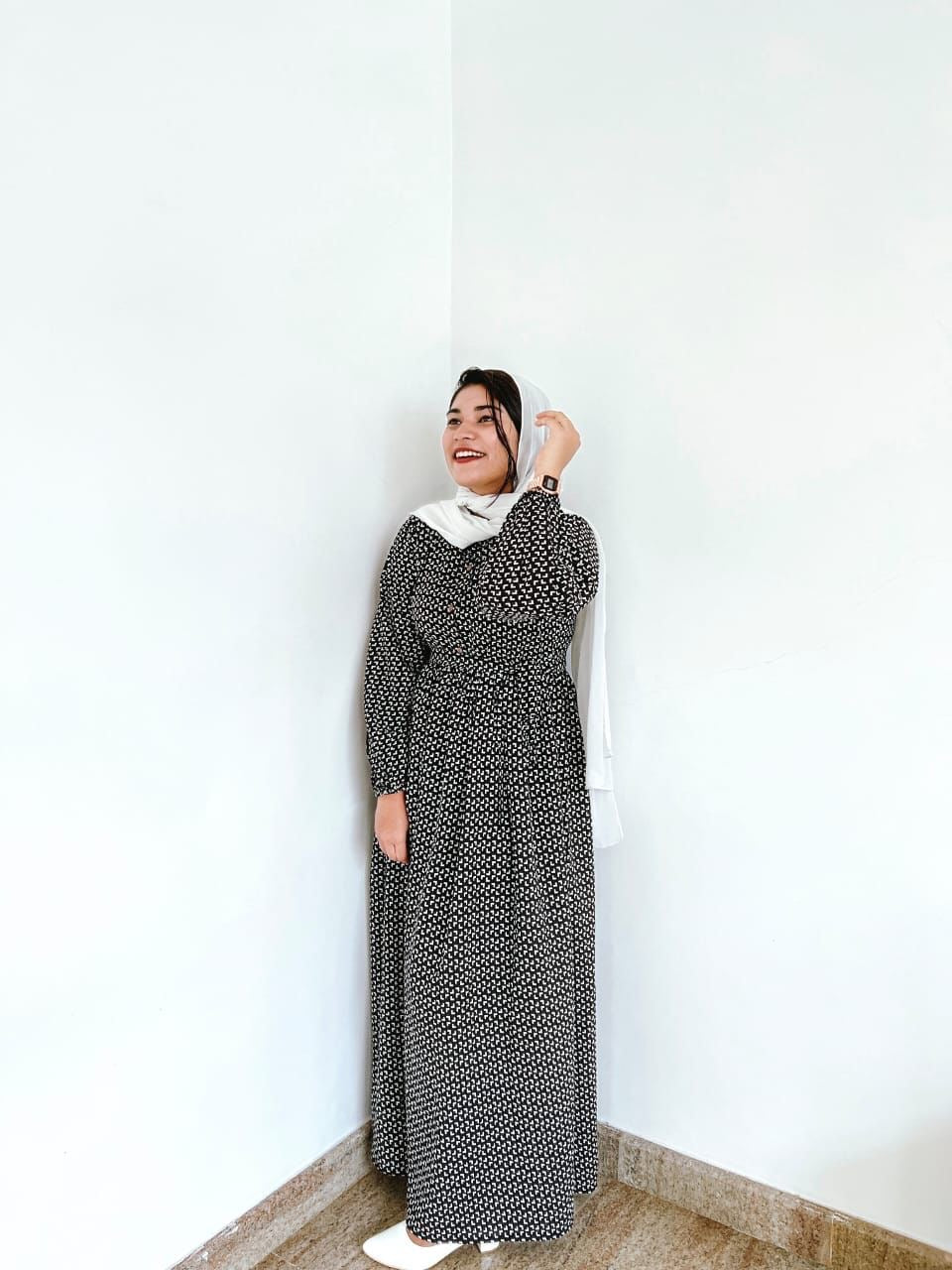 Digital print gown