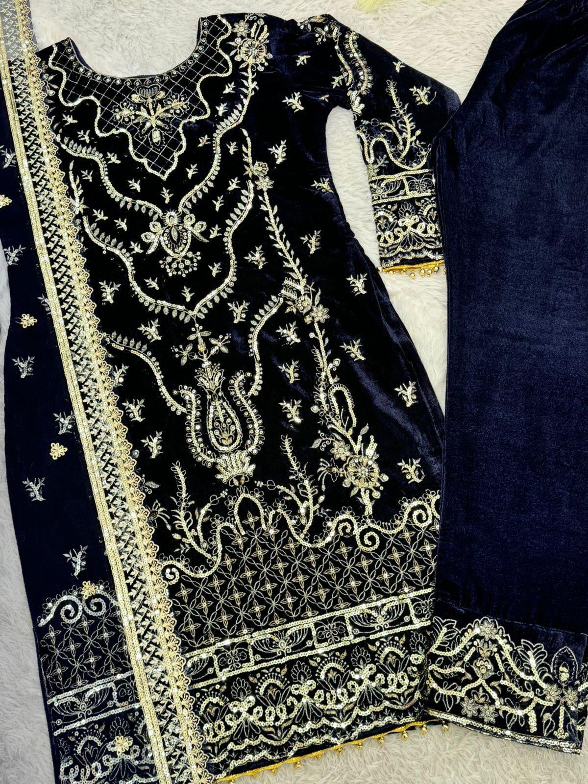 Velvet suit