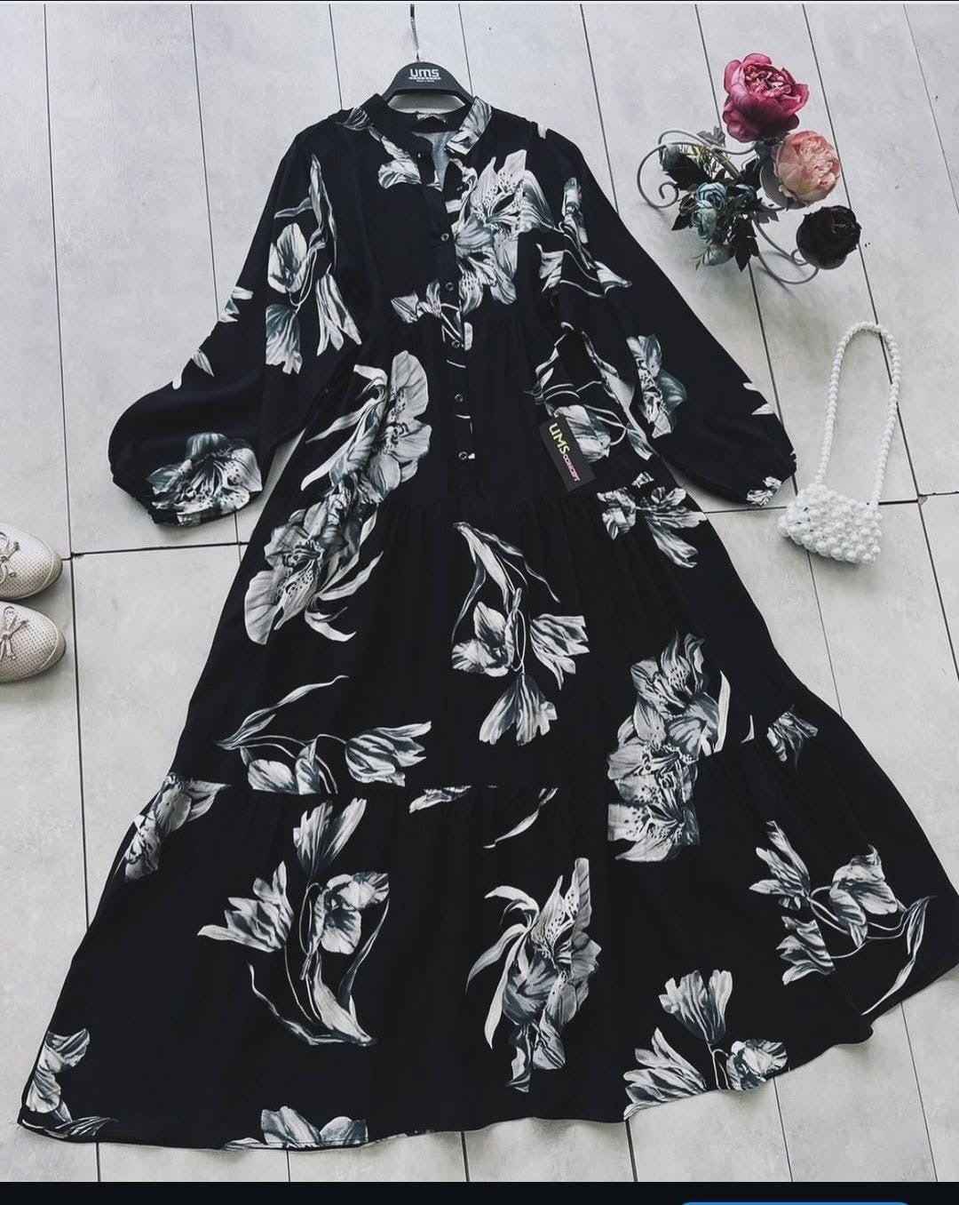 Modesty floral gown