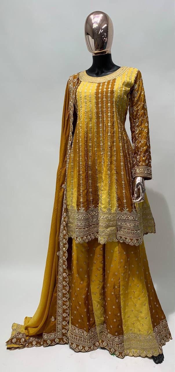 EMBROIDERY SHARARA