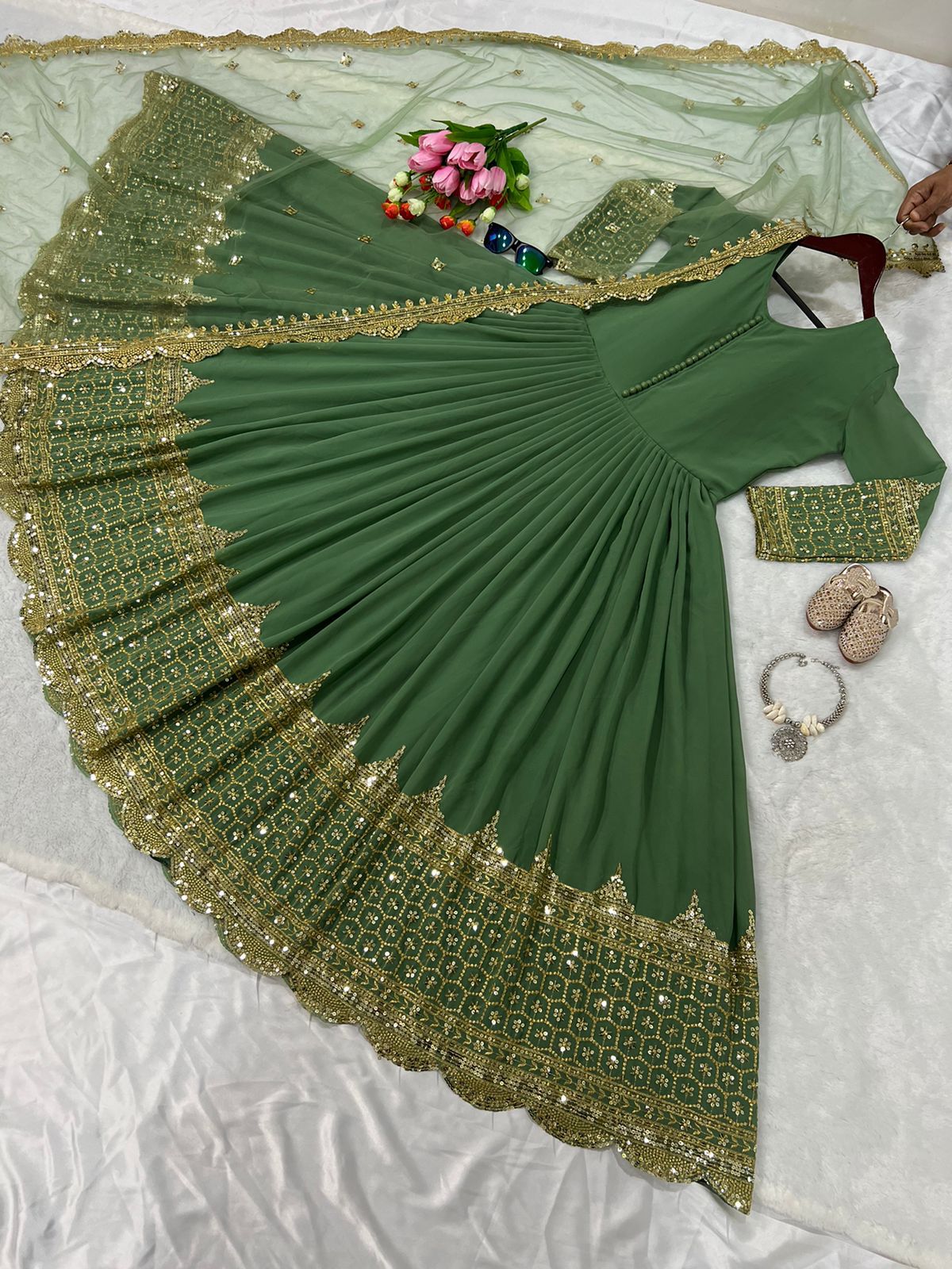 Designer party wear gown