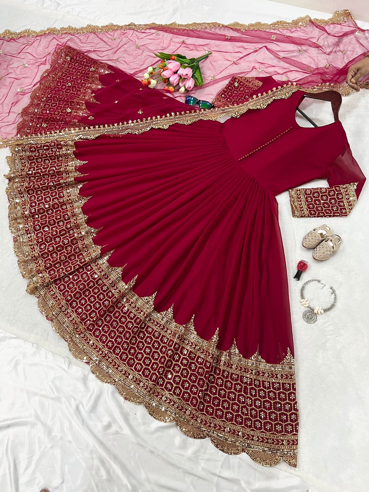 Designer party wear gown