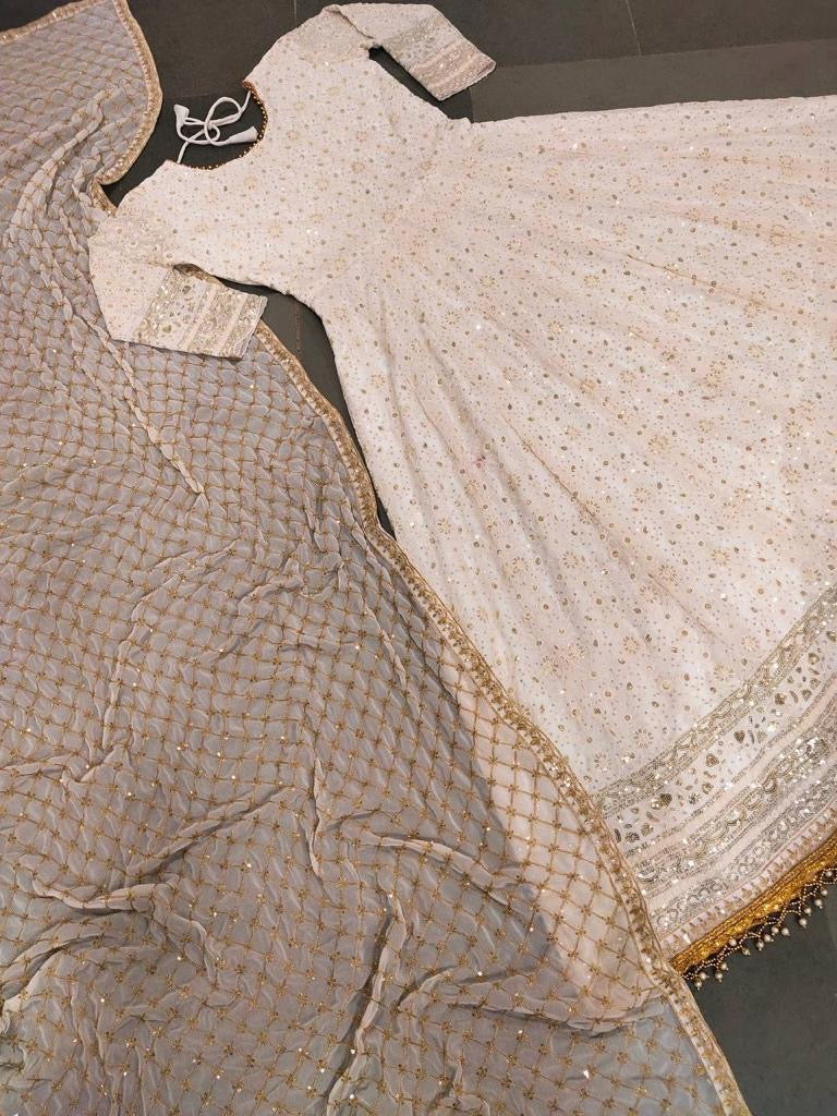 Embroidery gown